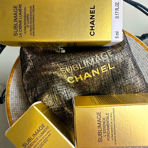 CHANEL SUBLIMAGE SET TOP OF LINE SERUMS X 3 - brightening, le essence, le creme - Picture 5 of 5